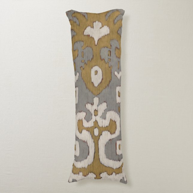 Coussins Longs Ochre Ikat I (Devant (Vertical))