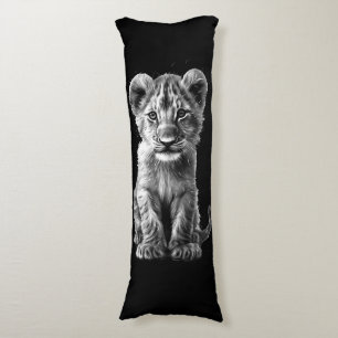Coussins Longs Oh Bébé Gros Chat Cub Gris