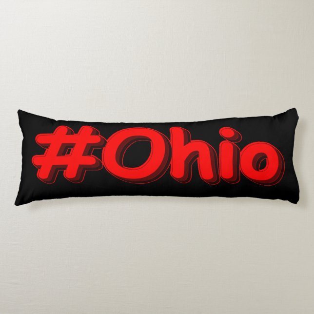 Coussins Longs "#Ohio" Joli Design. Commandez dès maintenant  (Devant)