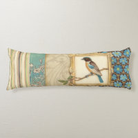 Oiseau Brown et bleu sur une branche