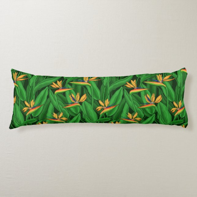 Coussins Longs Oiseau de nuit du jardin du paradis (Devant)