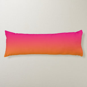 Coussins Longs "Ombre rose et orange"