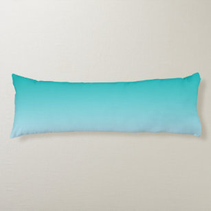 Coussins Longs "Ombre turquoise"