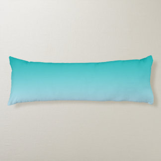 Coussins Longs "Ombre turquoise"