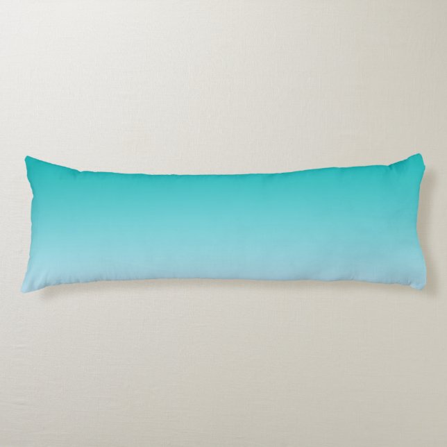 Coussins Longs "Ombre turquoise" (Devant)