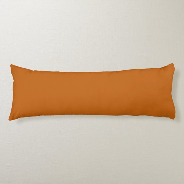 Coussins Longs orange alliage (couleur unie) (Devant)