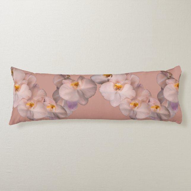 Coussins Longs Orchidées sur badge (Devant)