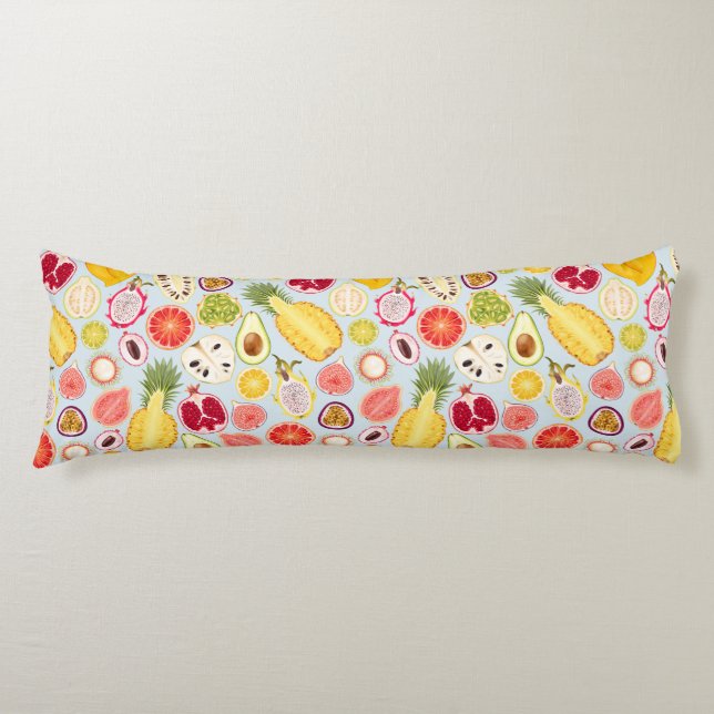 Coussins Longs Oreiller Corporel à Motif Tropical (Devant)