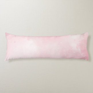 Coussins Longs Oreiller Corporel en Polyester Brossé Rose Paillet