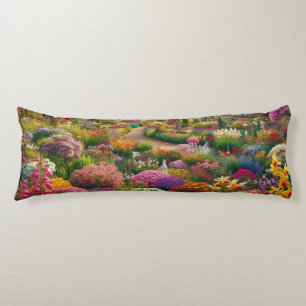 Coussins Longs Oreiller Corporel Jardin de Fleurs Fantastique