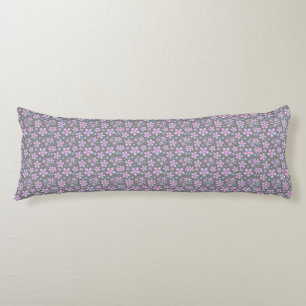 Coussins Longs Oreiller corporel rose et gris géométrique