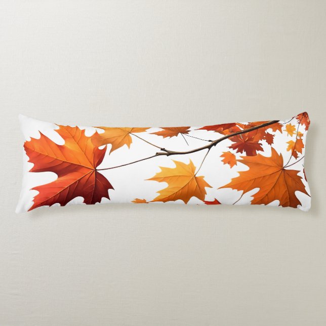 Coussins Longs Oreiller corps Authumn orange (Devant)