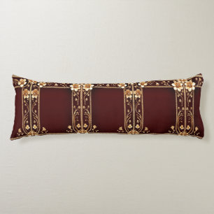 Coussins Longs Oreiller Corps Bourgogne