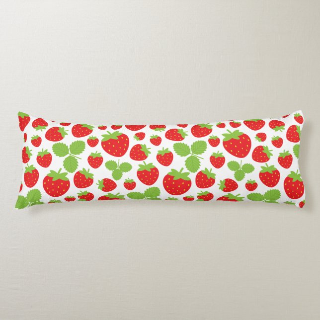 Coussins Longs Oreiller corps de fraises (Devant)