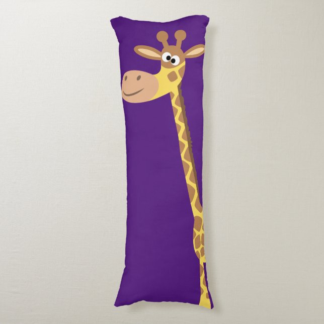 Coussins Longs Oreiller corps de Giraffe de cartons mignon (Devant (Vertical))