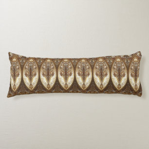 Coussins Longs Oreiller Corps Doré Orné