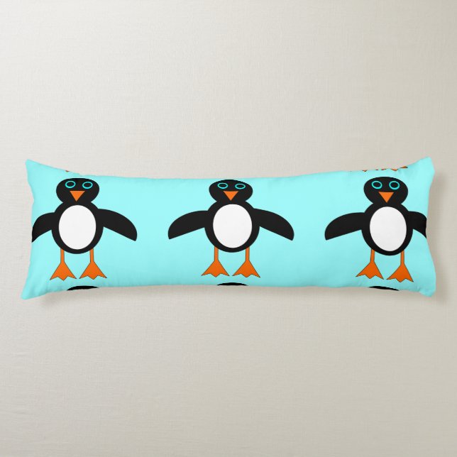 Coussins Longs Oreiller corps en pingouin mignon (Devant)