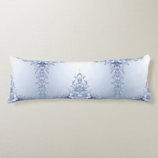 Coussins Longs Oreiller Corps Fleurs Ornementales Bleues avec Per