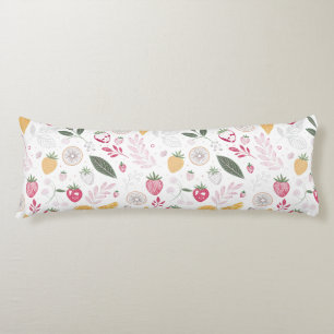 Coussins Longs Oreiller Corps Fruit Citron Fraise