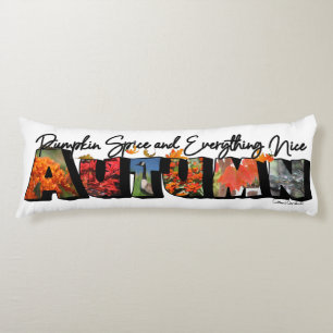 Coussins Longs Oreiller corps grande lettre d'automne