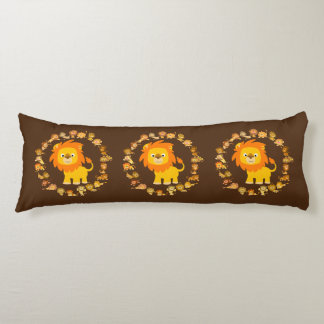 Coussins Longs Oreiller corps Mandala de Lion en caricature migno