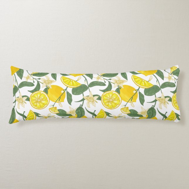 Coussins Longs Oreiller corps Motif Citrus (Devant)