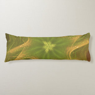 Coussins Longs Oreiller Corps Palette Fractale Vert Lumière