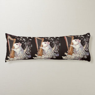 Coussins Longs Oreiller Corps Rat Blanc Mélodique – Design Élégan