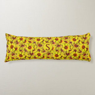 Coussins Longs Oreiller corps Tournesol