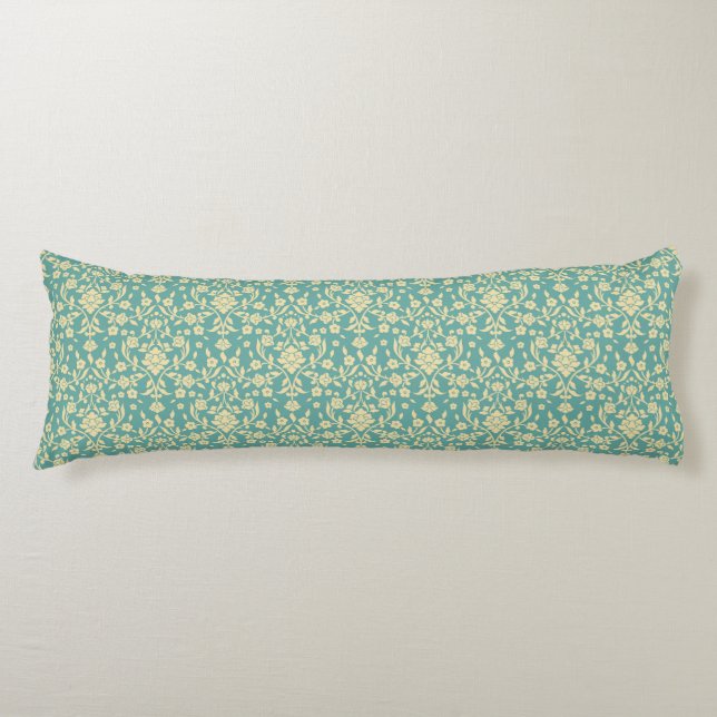 Coussins Longs Oreiller de corps à motifs floraux/Damas (Devant)