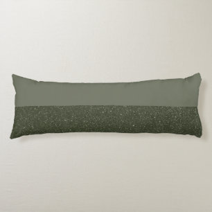 Coussins Longs Oreiller de corps vert mousse avec base de Parties