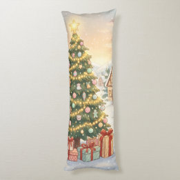 Coussins Longs Oreiller de Noël Holiday Magic