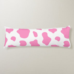Coussins Longs Oreiller décoratif à motif vache rose