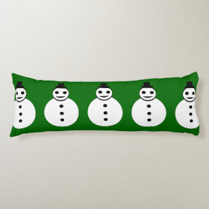 Coussins Longs Oreiller du corps de motoneige de Noël souriant