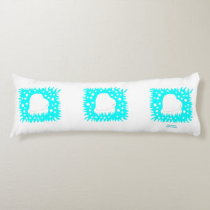 Coussins Longs Oreiller du corps du coeur des neiges d'hiver