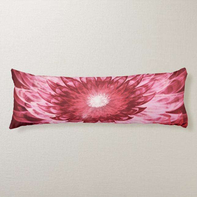 Coussins Longs Oreiller du corps Fleurs d'Imaginaire rouge (Devant)
