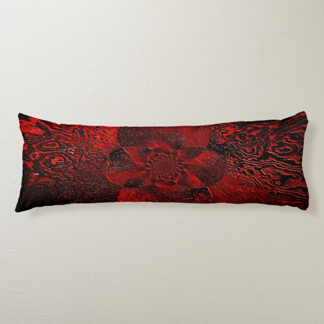 Coussins Longs Oreiller du corps "Ruby Red" (Devant)