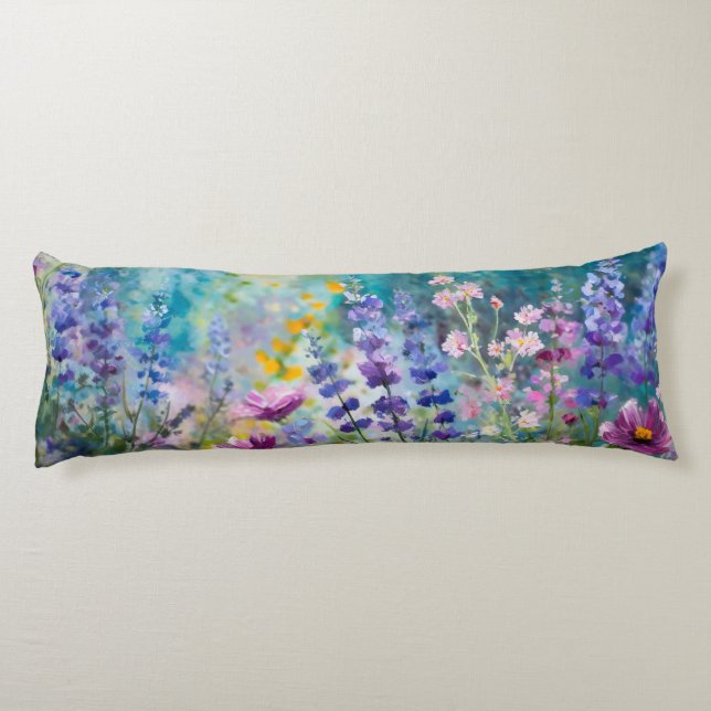 Coussins Longs Oreiller Fantaisie Fleur Sauvage (Dos)