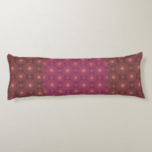 Coussins Longs Oreiller géométrique à motif ethnique – Rouge Bour