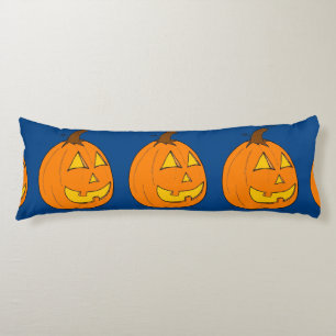 Coussins Longs Oreiller Jack o'lanterne violet et corps bleu