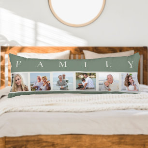 Coussins Longs Oreiller personnalisé avec collage photo famille 6