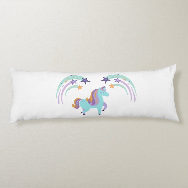 Coussins Longs Oreiller pour corps d'impression Unicorn Star magi (Dos)