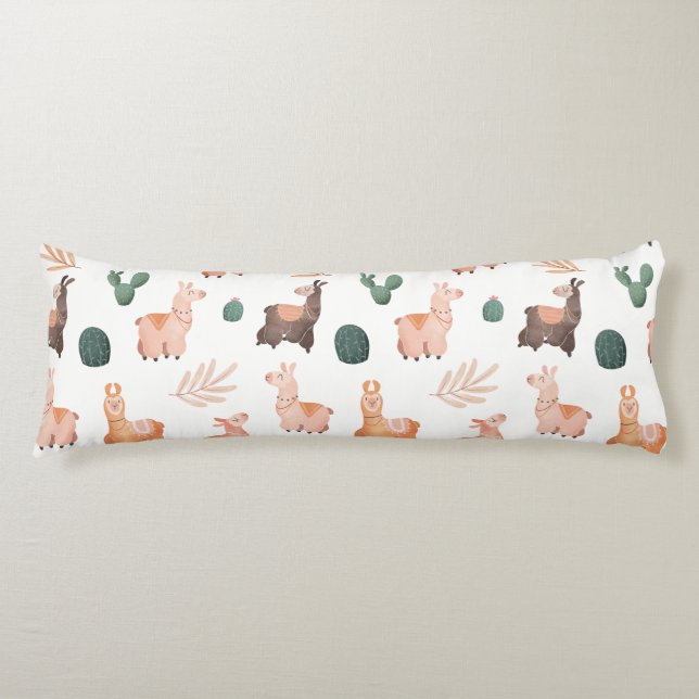 Coussins Longs Oreiller pour corps Motif Llama (Devant)