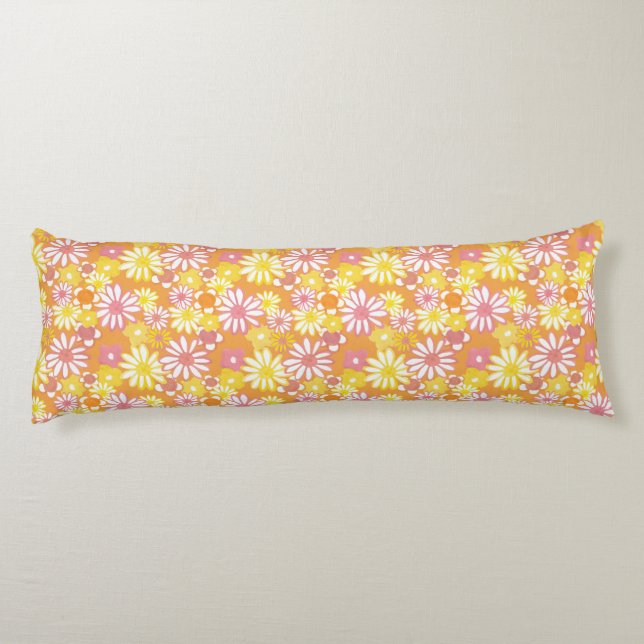 Coussins Longs Oreillers de corps de marguerites d'été (Dos)