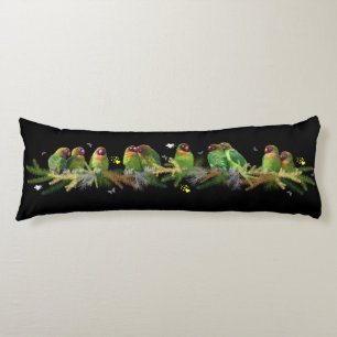 Coussins Longs Oreillers pour corps arc-en-ciel Lovebird