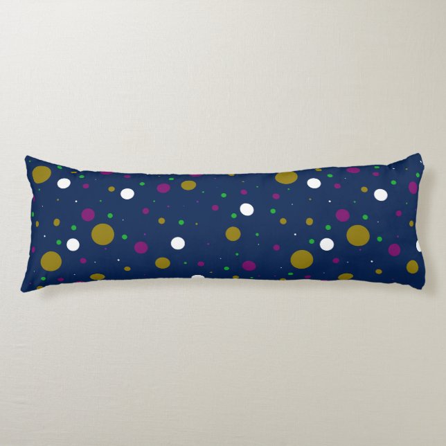 Coussins Longs Oreillers pour corps de Confetti chromatique (Devant)
