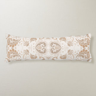 Coussins Longs Paisley en beige esthétique moderne Tan Brown