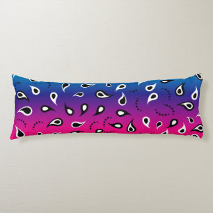 Coussins Longs Paisley Rainbow