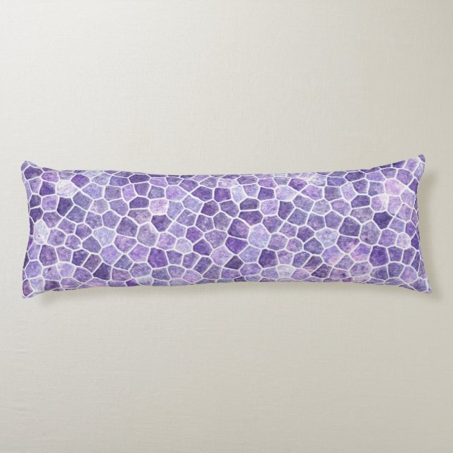 Coussins Longs Pale Lilac Et Patchwork Coblé Violet Terrazo Pa (Dos)