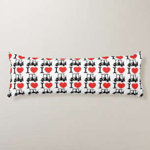 Coussins Longs Panier de golf I Heart (Love)